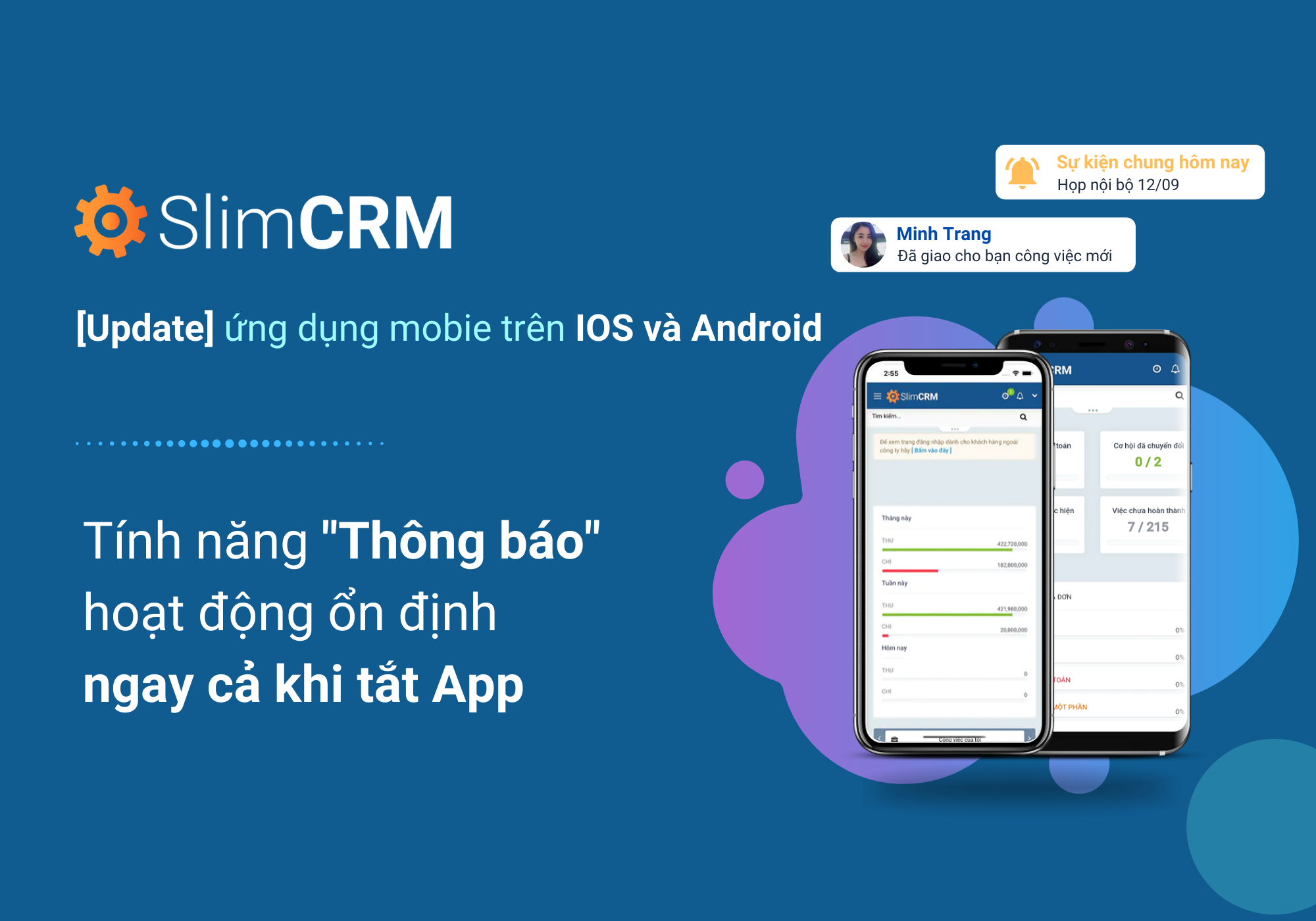 [SlimCRM ] Update ứng dụng mobie trên IOS và Android